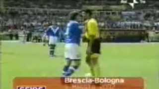 Serie A 2001-2002, day 34 Brescia - Bologna 3-0 (Toni, Bachini, R.Baggio)