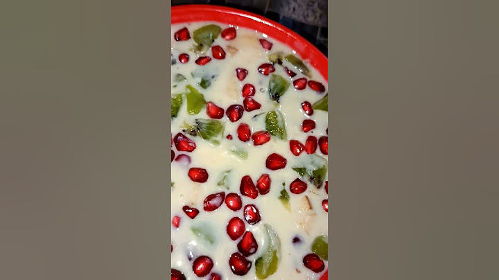Fruit Custard Vanilla Flavour | Healthy Sweet Dessert |  Homemade | Khushi Delicious • #shortvideo