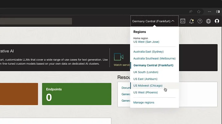 OCI Generative AI Product Tour