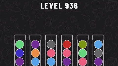 Ball Sort Puzzle Level 936 #ballsortpuzzle #ballsortpuzzlegameplay #puzzlegame #mobile games