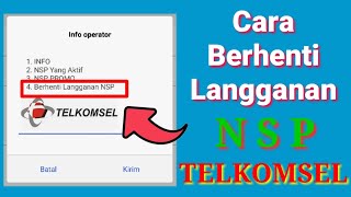 CARA BERHENTI NSP TELKOMSEL_Cara Berhenti Langganan NSP Telkomsel