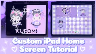 Apple iPad Pro Home Screen Customization Tutorial - Kuromi Theme screenshot 1