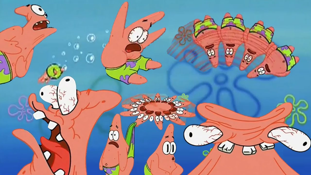 Beat up Patrick Star. Patrick getting head. Bubbles Beats up Patrick.