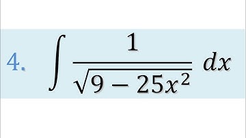 class 12 math exercise 7.4 Question 4 Integral 1/root(9-25x^2) | Integration of 1/sqrt(9-25x^2) dx