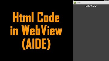 How to load html code in webview (AIDE)
