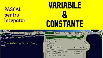 Invatam Pascal 3 - Variabile si constante