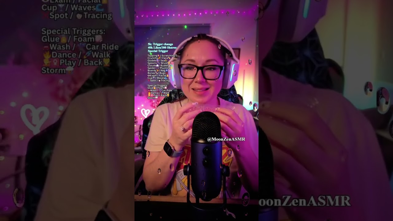 ASMR Scratching & Hair Play | Glow-in-the-Dark Foam + Rainy Car Ride (Live Replay)