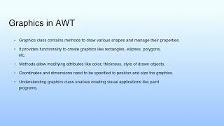 Famous Graphics in AWT | Lecture 40: AWT Programming—II Wealth