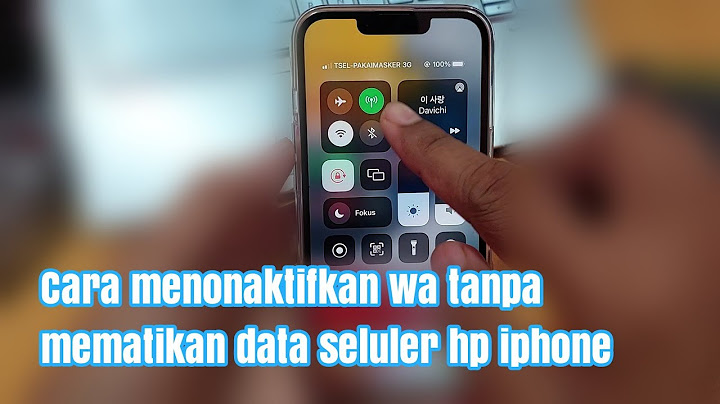 Bagaimana cara menonaktifkan data WA di iPhone?