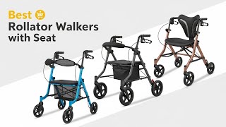TOP 5 Best Rollator Walkers with Seat 2026 | Walker with basket