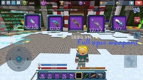 Power of epic weapons in Build and shoot- Sức mạnh của đồ epic trong Build and shoot