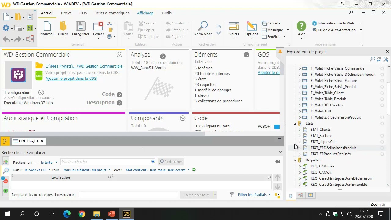 Découvrir l’environnement de développement WinDev 25