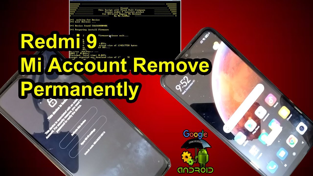 Redmi 9 Mi Account Remove Permanently