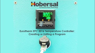 Eurotherm EPC3016 Creating or Editing a Program (Hobersal)