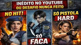 DESAFIO MUNDIAL INÉDITO RE1 No Hit + RE2 Só Faca + RE3 Hard Só Pistola (MARATONA EXCLUSIVA) screenshot 2