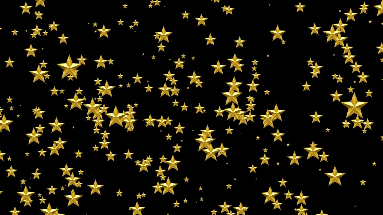 Black Background With Stars / Abstract Wallpaper Featuring A Christmas