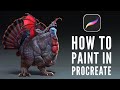 How to digitally paint in procreate pt 1