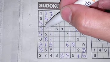 (#901) Friday. LAST One Star Sudoku puzzle. Bonus Extra edition. 05-29-2020 Extra part 1 of 5