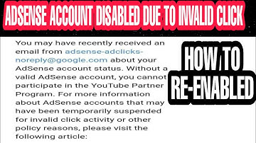 Invalid click activity adsense account disabled|invalid click activity|invalid click activity soluti