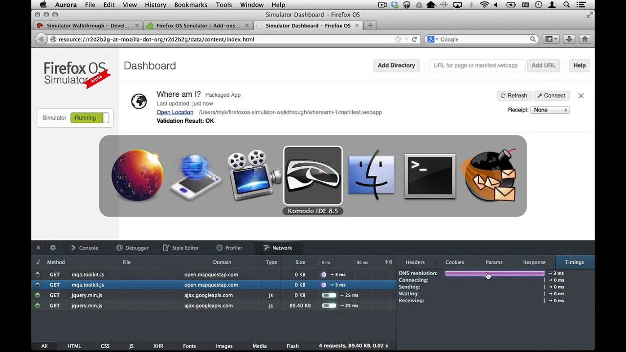 Firefox OS Simulator 4 Walkthrough