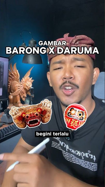 SUPER KEREN😱DESIGN BARONG X DARUMA?? #design #barong #bali #art #viral #trending #shorts