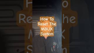 How to Reset MBUX System on 2019+ Sprinter | Fix Navigation &amp; Infotainment Issues