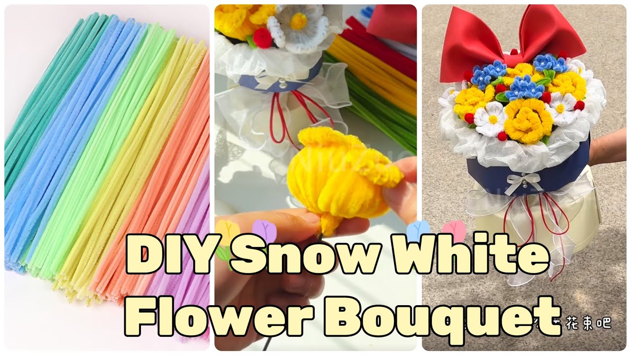 DIY  Snow White Flower Bouquet
