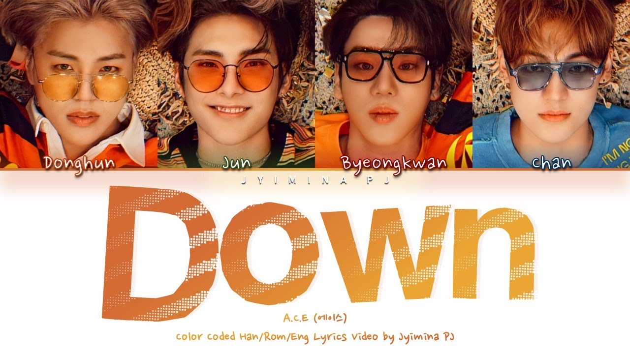 ACE    Down feat Grey Lyrics Color Coded Eng