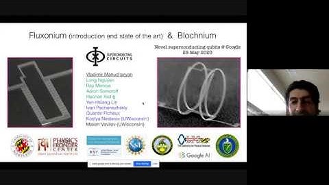 NSQA 2020   Introduction to Fluxonium like devices & Blochnium   Vladimir Manucharyan
