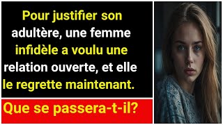 Pour justifier son infidélité, la femme infidèle voulait une relation ouverte et maintenant elle le