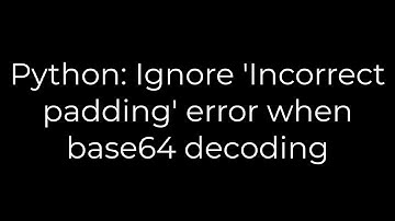 Python: Ignore 