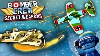 NEW Bomber Crew SECRET MISSIONS DLC, Missiles, German UFOs!  (Bomber Crew DLC Part 1)