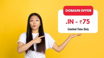 Domain Offer 2022 | .IN Domain Offer @75 Rs Only | Best .IN Domain Registrar in India