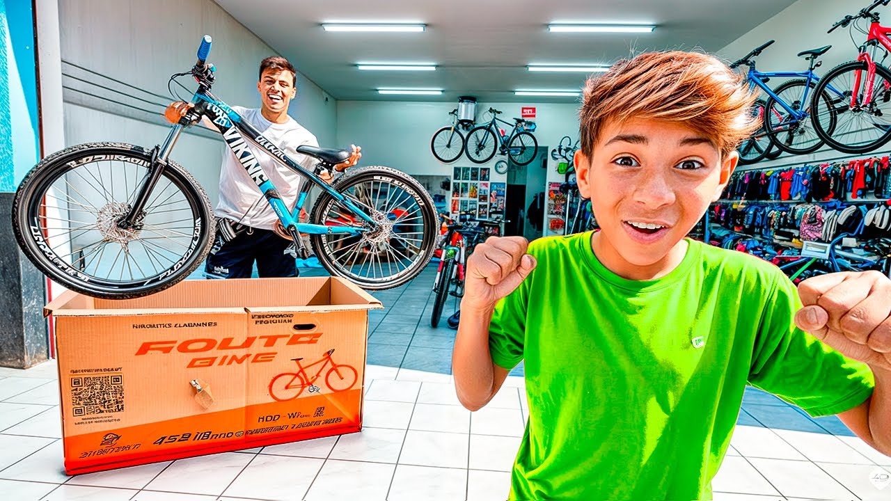 DEI UMA BIKE DE 5 MIL REAIS PARA O ARTUR !!
