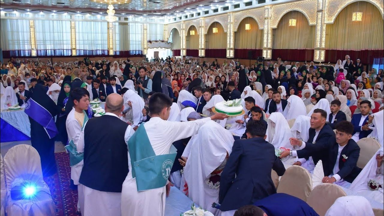 زیباترین عروسی دسته جمعی در غرب کابل