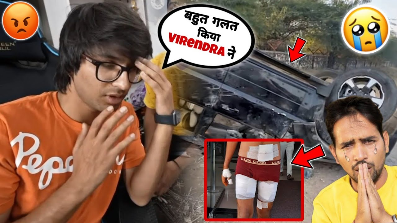 Sourav Joshi React On Mr Indian Hacker Accident   Dilraj Rawat Accident  Sourav Joshi vlogs