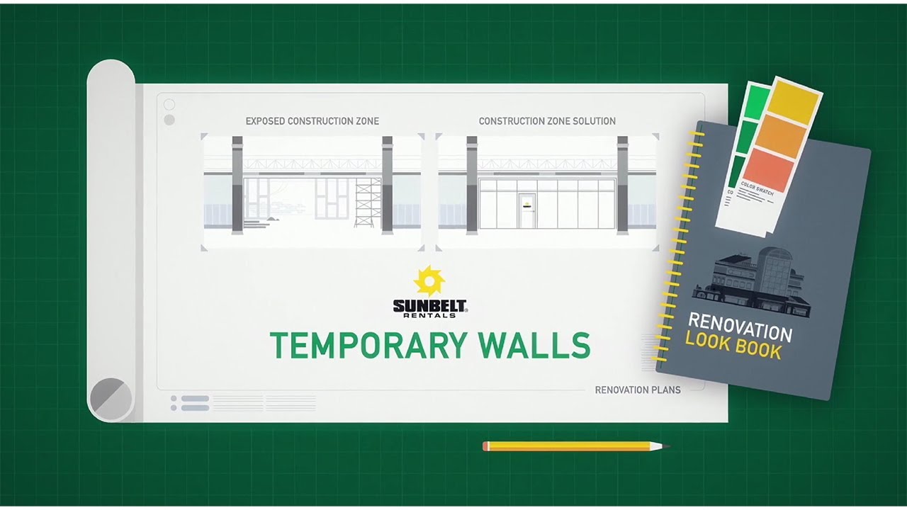 Curated visual reference: Gallery Detail: Temporary Wall Rental Solutions For Construction