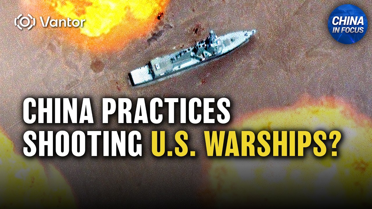 Satellite images reveal mock-up of a U.S. destroyer at Chinese missile test site. Here's more on what the replica could be used for.

China's most advanced aircraft carrier sailed through one of the region's most sensitive waterways: the Taiwan Strait. Meanwhile, the island is speeding up preparations for a potential war.

For the first time in almost two decades, Washington is allowing Iran to get paid in dollars for its oil sales. The temporary relief comes as Tehran allows nuclear inspectors to return.

A pushback against Beijing's reach on U.S. soil: Two senators are voicing concerns over Chinese nationals having access to American national labs.

We take a look at the rare earth race with China—and how an African country could be the game changer.

00:00 Intro
01:06 China Builds U.S. Destroyer Replica at Missile Test Site
02:10 China's Aircraft Carrier Sails Through Taiwan Strait
03:03 Taiwan: Warning Time for Any China Attack Is Shrinking
03:33 Europe Warns Over China Patrols Near Taiwan
04:31 U.S. Grants Iran 60-Day Oil Sales License
05:31 Iran Oil Blockade Seen as Leverage on Beijing: Corr
07:31 Senators Flag Chinese Nationals' Access to U.S. Labs
08:35 U.S. Secures African Minerals to Counter Beijing Grip
09:30 2 Japanese Detained in China Over Smuggling Charges
09:58 China Claims Right to Target Overseas Critics Under New Law
11:11 Falun Dafa Information Center Responds to Cisco Ruling
12:52 U.S.-China Computing Race: Why It Matters
14:07 Tech Breakthroughs Have Military Implications: Rex Lee
14:59 Taiwan Vice Pres.: China's Intimidation Won't Work
16:36 Taiwan Ranks 5th in Economic Freedom: Heritage
17:19 TSMC Expands U.S. Investment, Deepens Partnership
19:29 Taiwan's 'Cat Warrior' Diplomacy Explained
21:13 Democracy and Rule of Law Lead to Taiwan's Success

🔵Tiffany Meier’s documentary Hollywood Takeover - how Beijing is rewriting the script in America’s film industry: hollywoodtakeover.com 

🇺🇸 Stay updated with breaking news, special reports, and LIVE COVERAGE on NTD: https://ept.ms/NTDlive_

💛 Support us to fight for the truth:
https://donorbox.org/china-in-focus
  
🔵 Sign up for our NEWSLETTER and stay in touch:
https://www.ntd.com/newsletter.htm

🧶 'The Final War' Documentary DVD:  
https://www.ntdgiftshop.com/product-page/the-final-war-documentary-dvd-a-100-year-plot-to-defeat-america

-
© All Rights Reserved.