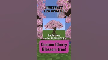 Custom Cherry Blossom tree! Minecraft 1.20 #shorts #minecraft #tutorial