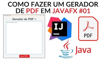 Como Fazer um Gerador de PDF em JavaFX #01 - Apresentando e Criando o Projeto