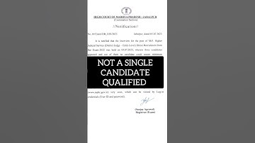 MP HIGHER JUDICIARY RESULT