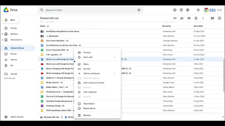 MyDrive vs Shared with Me vs Shared Drives