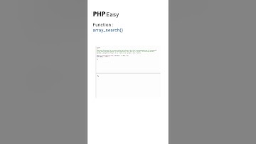 array_search php function
