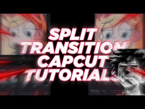 Split Transition Capcut Tutorial #capcut #overlay