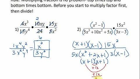Math 099 14.2 - Multiplying and Diving Rational Expressions