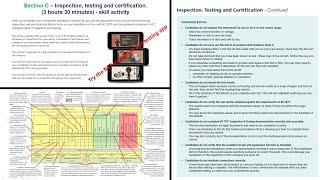 Section C - Inspection, testing and certification of the composite installation from the AM2