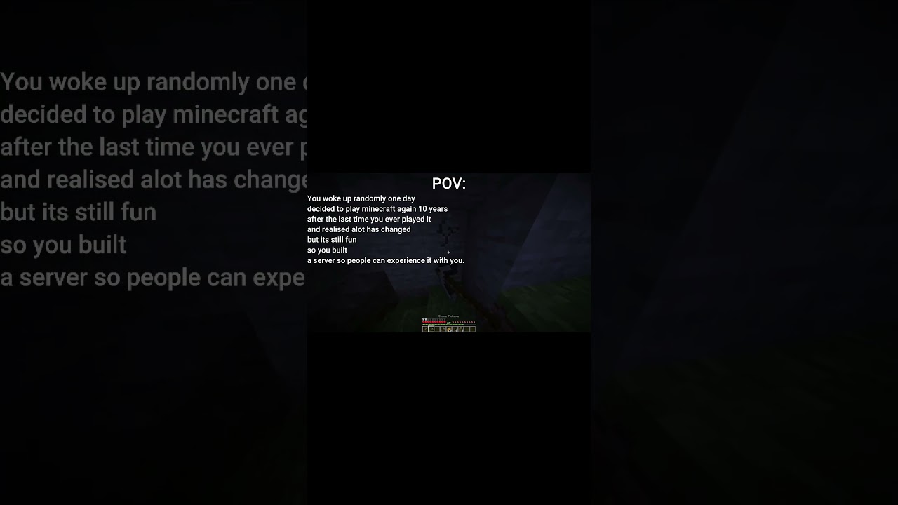 New Minecraft Server by the player for the player