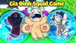 HUY NOOB THỎ CÁ ĐUỐI ĐƯỢC NUÔI BỞI GIA ĐÌNH SQUID GAME*GIA ĐÌNH  CON MỰC KHIẾP SỢ HUY NOOB  😨😱