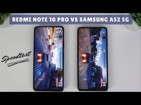 Xiaomi Redmi Note 10 Pro vs Samsung Galaxy A52 5G | Fingerprint Test, SpeedTest, Camera Comparison