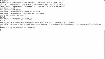 Normalize CIFAR10 Dataset Tensor